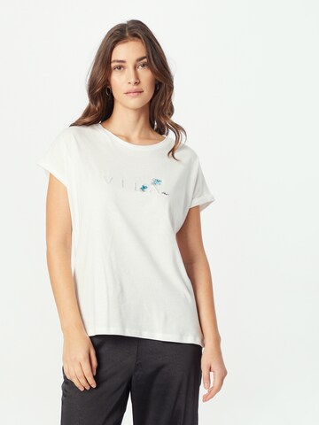 T-shirt 'SMURFYє' VILA en blanc : devant