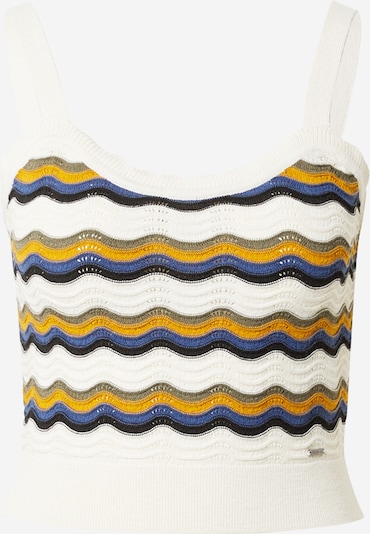 Pepe Jeans Knitted Top 'BRACHA' in Cream / Blue / Yellow / Black, Item view