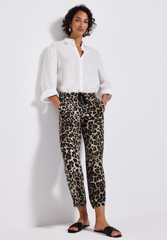 STREET ONE Wide leg Trousers 'Emee' in Black