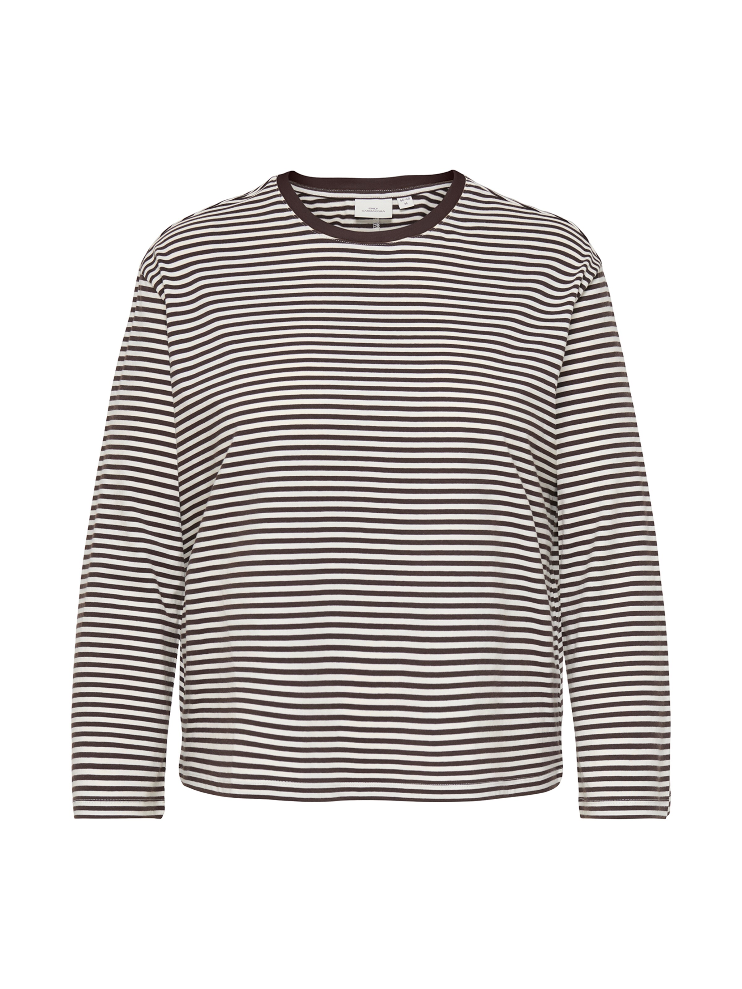 ONLY Carmakoma - Camiseta 'CARFreja' en marrón: frente