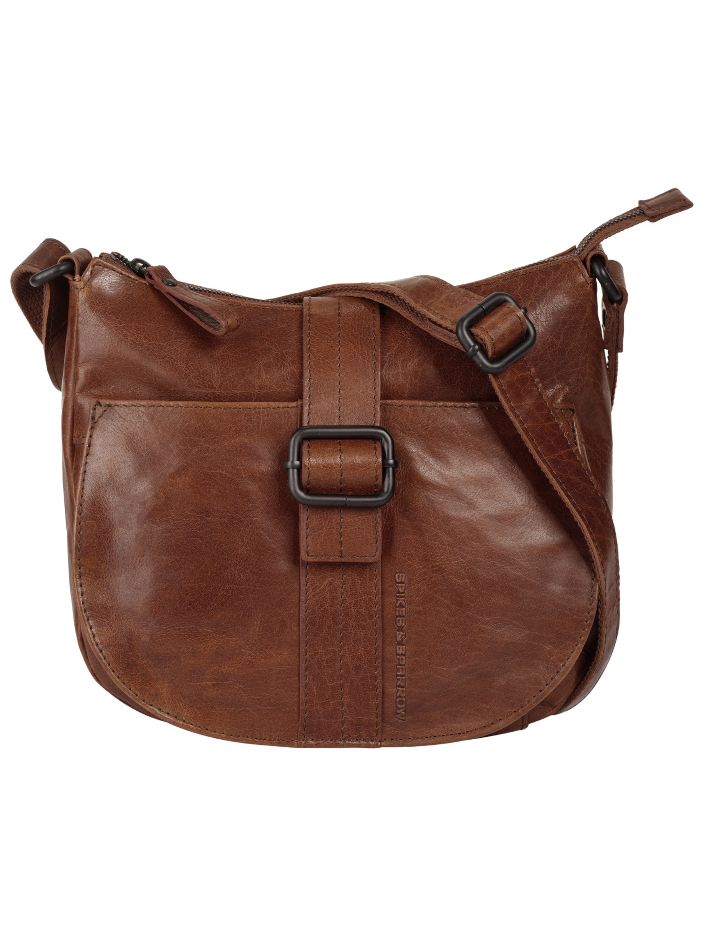 Spikes & Sparrow Crossbody Bag in Brown: front