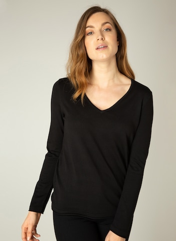 BASE LEVEL Pullover 'Yola' in Schwarz: predná strana