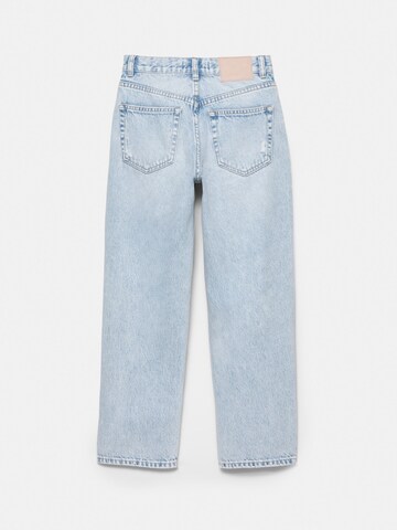 Tapered Jeans de la Pull&Bear pe albastru
