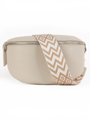 lePelou Fanny Pack 'THEA medium' in Beige: front