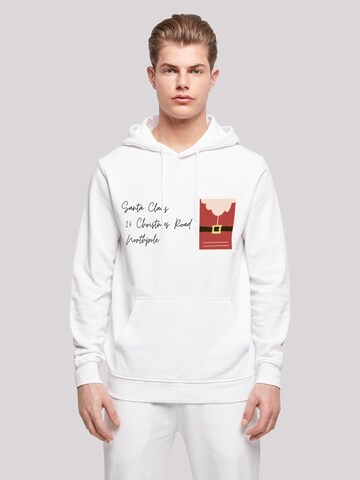 F4NT4STIC Sweatshirt 'Santa Letter' in Wit: voorkant