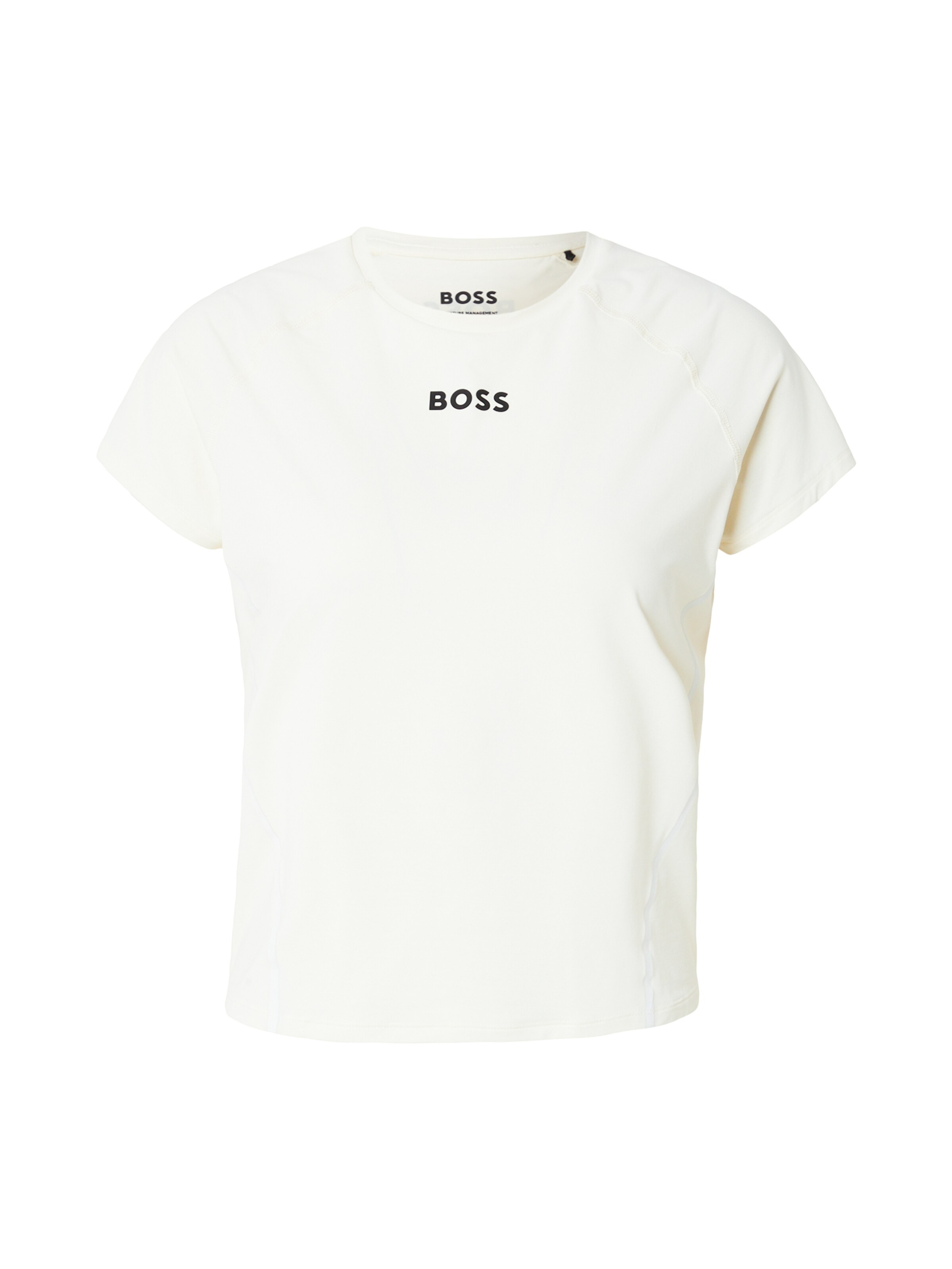 BOSS T-Shirt 'Elogofit2' in XS in creme / schwarz, Produktansicht