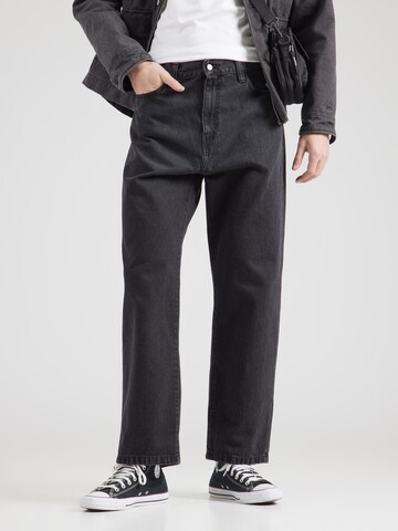 Carhartt WIP - Loosefit Vaquero 'Landon' en negro: frente
