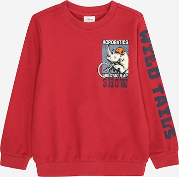 s.Oliver Sweatshirt in Rot: Vorderseite