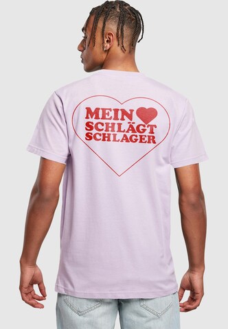 T-Shirt Merchcode en violet : devant