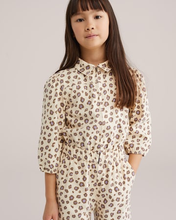 WE Fashion Dungarees in Beige