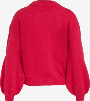 VILA Пуловер 'Chinti' в червено