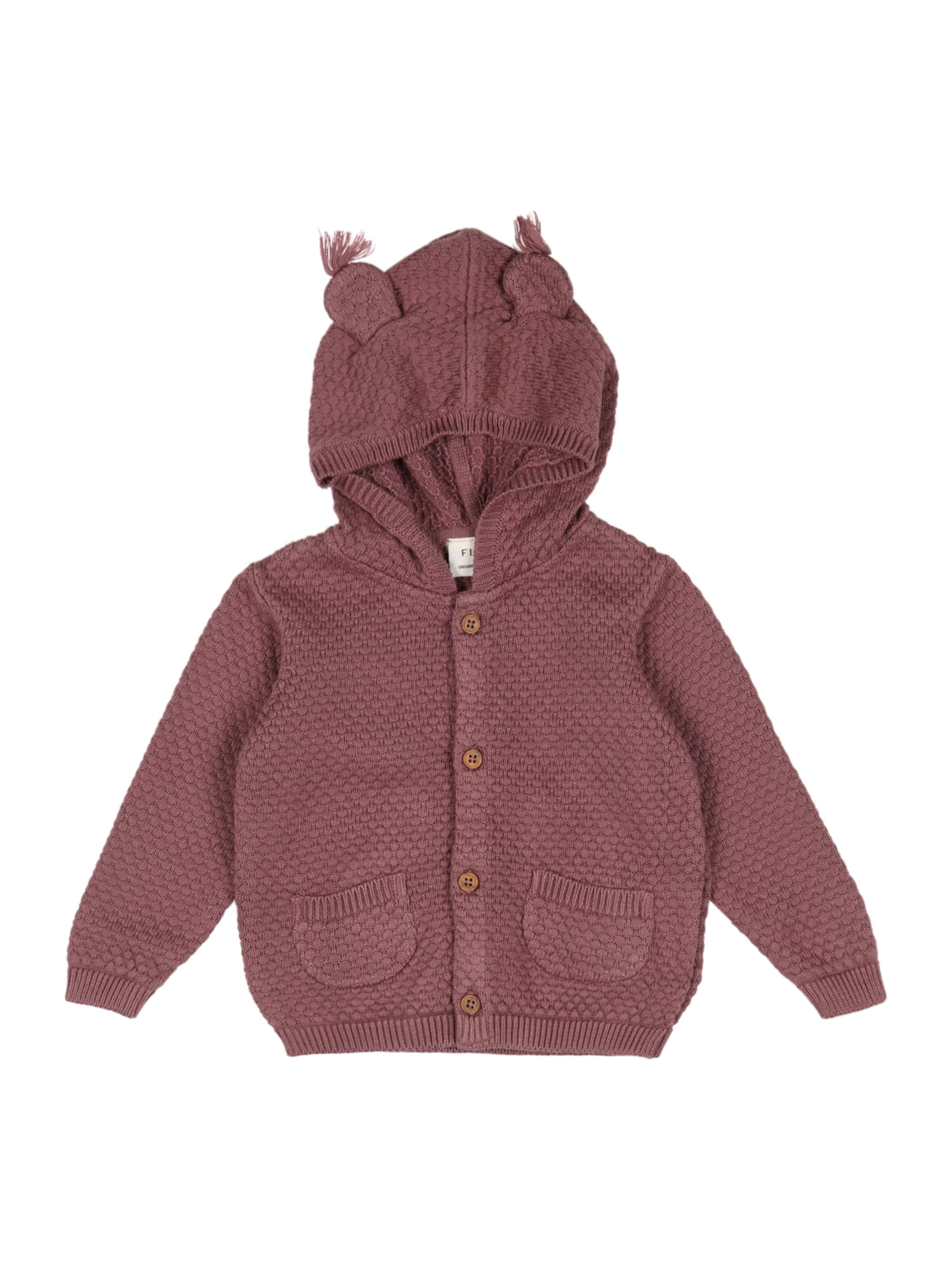 Fixoni Kardigan w kolorze fioletowy: przód