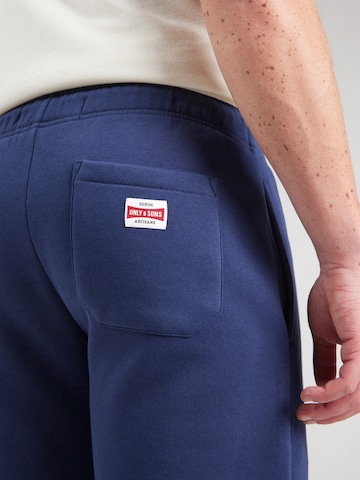 Only & Sons Regular Pants 'ONSDAWSON' in Blue