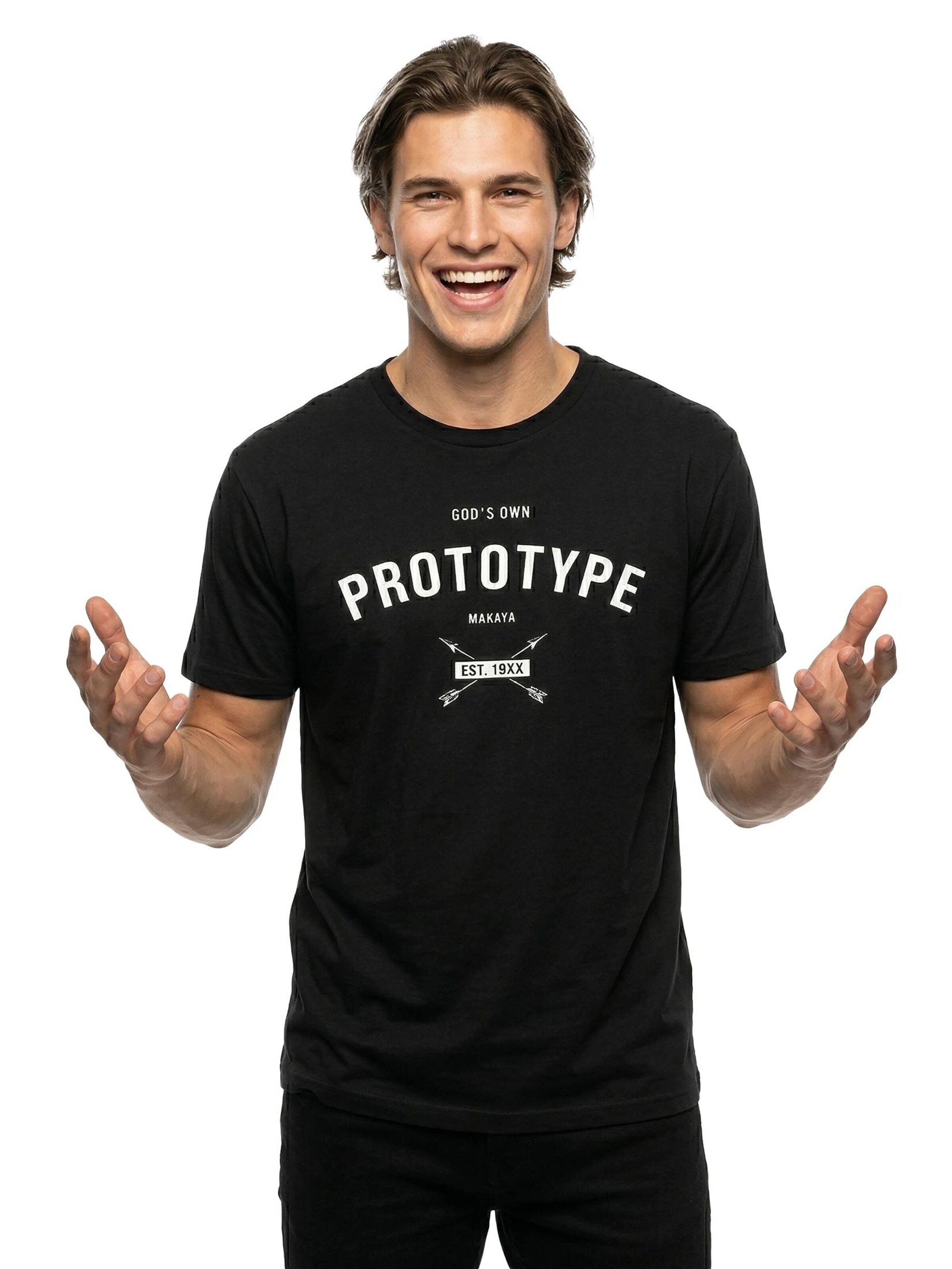 MAKAYA Shirt 'God´s own Prototype' in Black