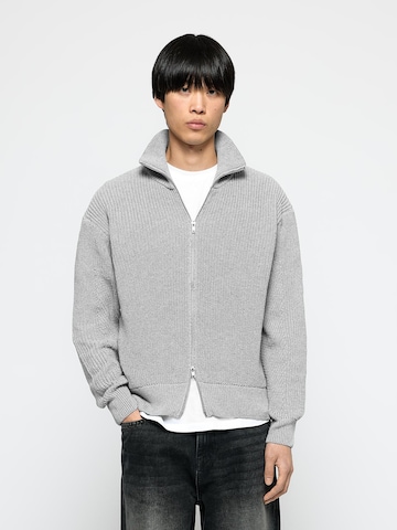 Burocs Strickjacke 'Zip'‌‌‌ in Grau