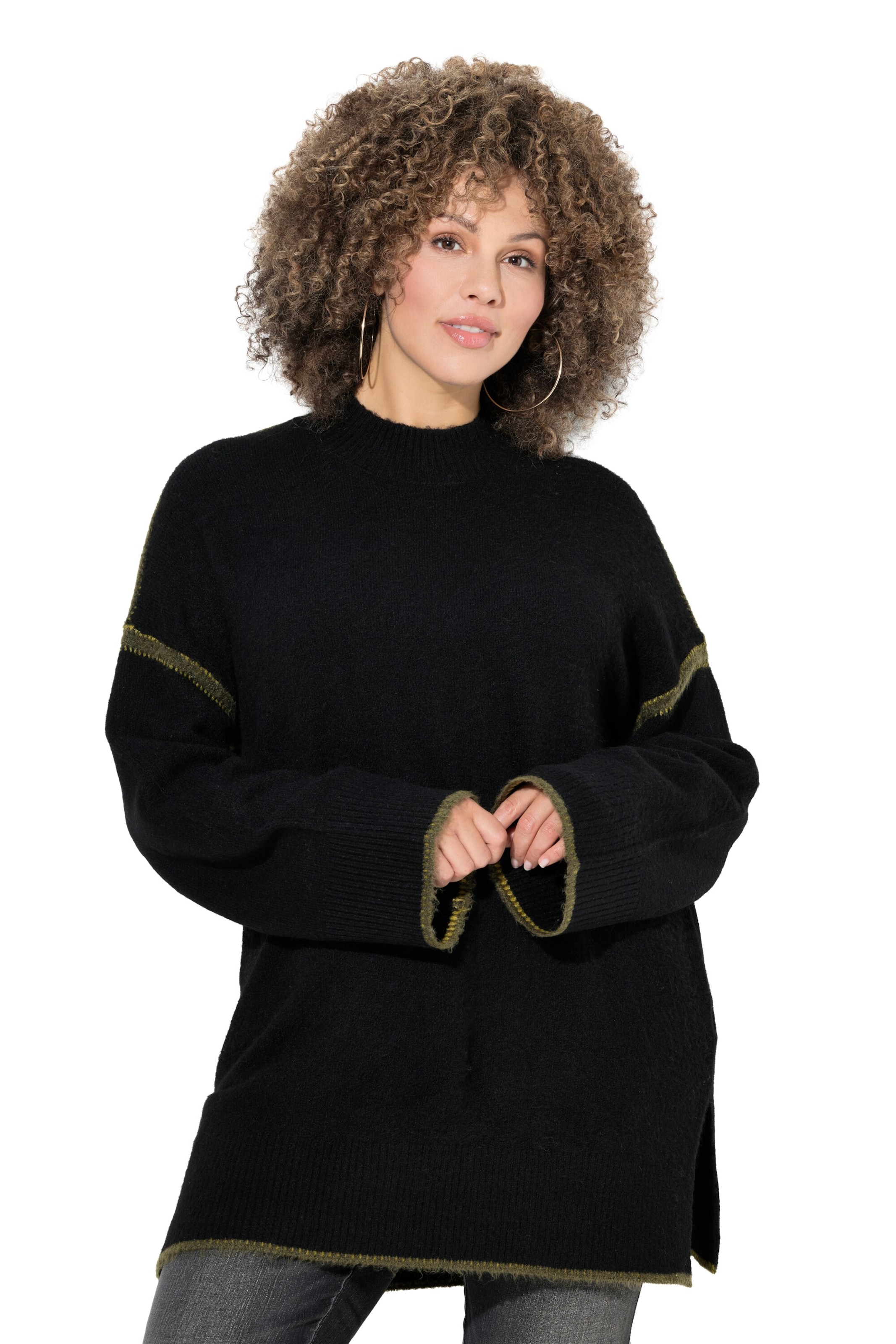 Ulla Popken Sweater in Black: front