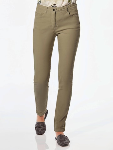 Goldner Skinny Jeans 'BELLA' in Green: front