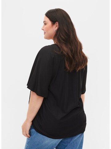 Zizzi Blouse 'Mio' in Zwart