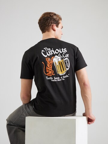 Volcom Футболка 'CURIOUS CAT' в Черный: спереди