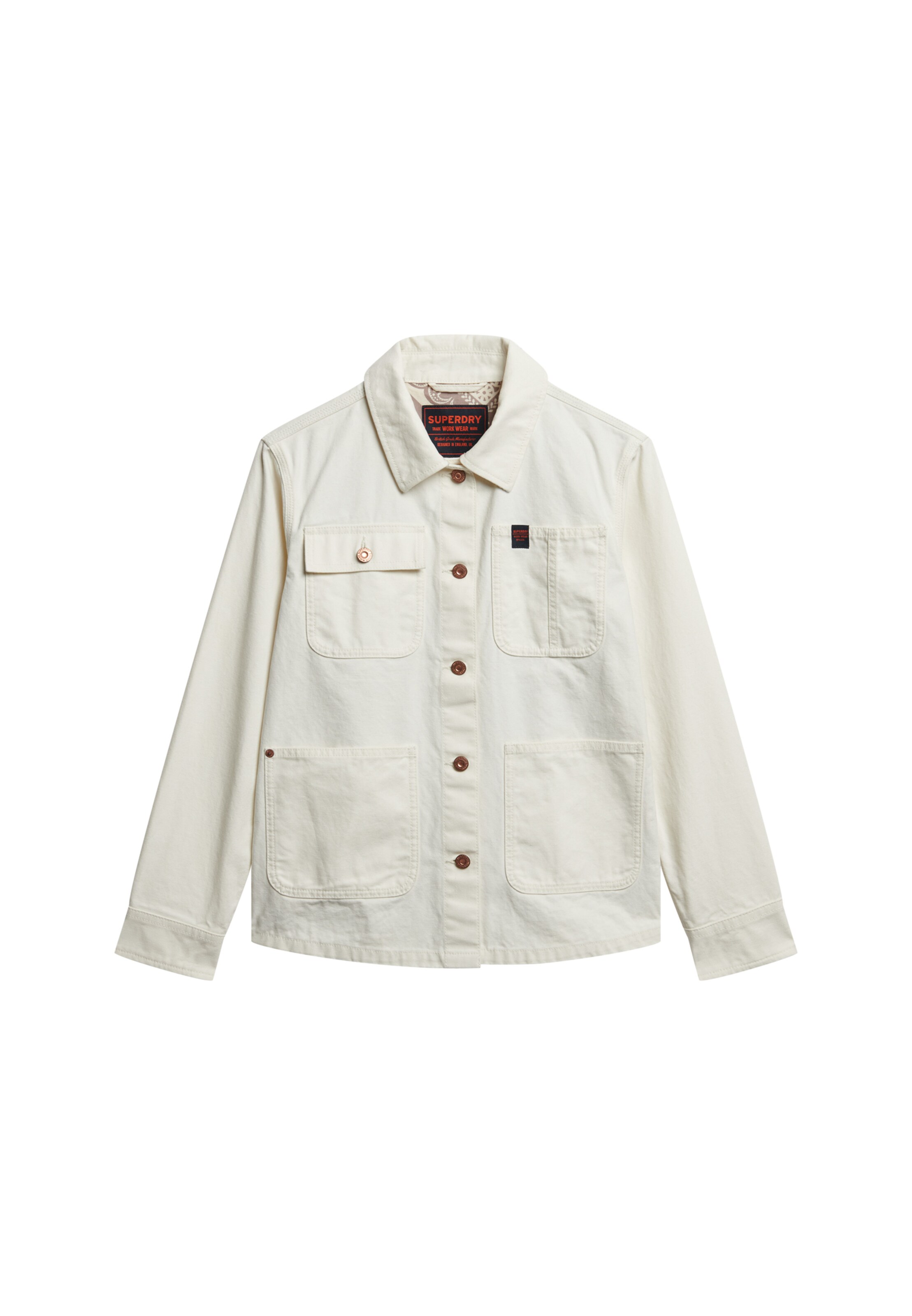 Superdry Tussenjas in Wit: voorkant