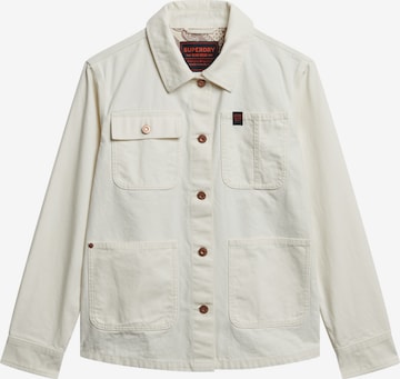 Veste mi-saison Superdry en blanc : devant