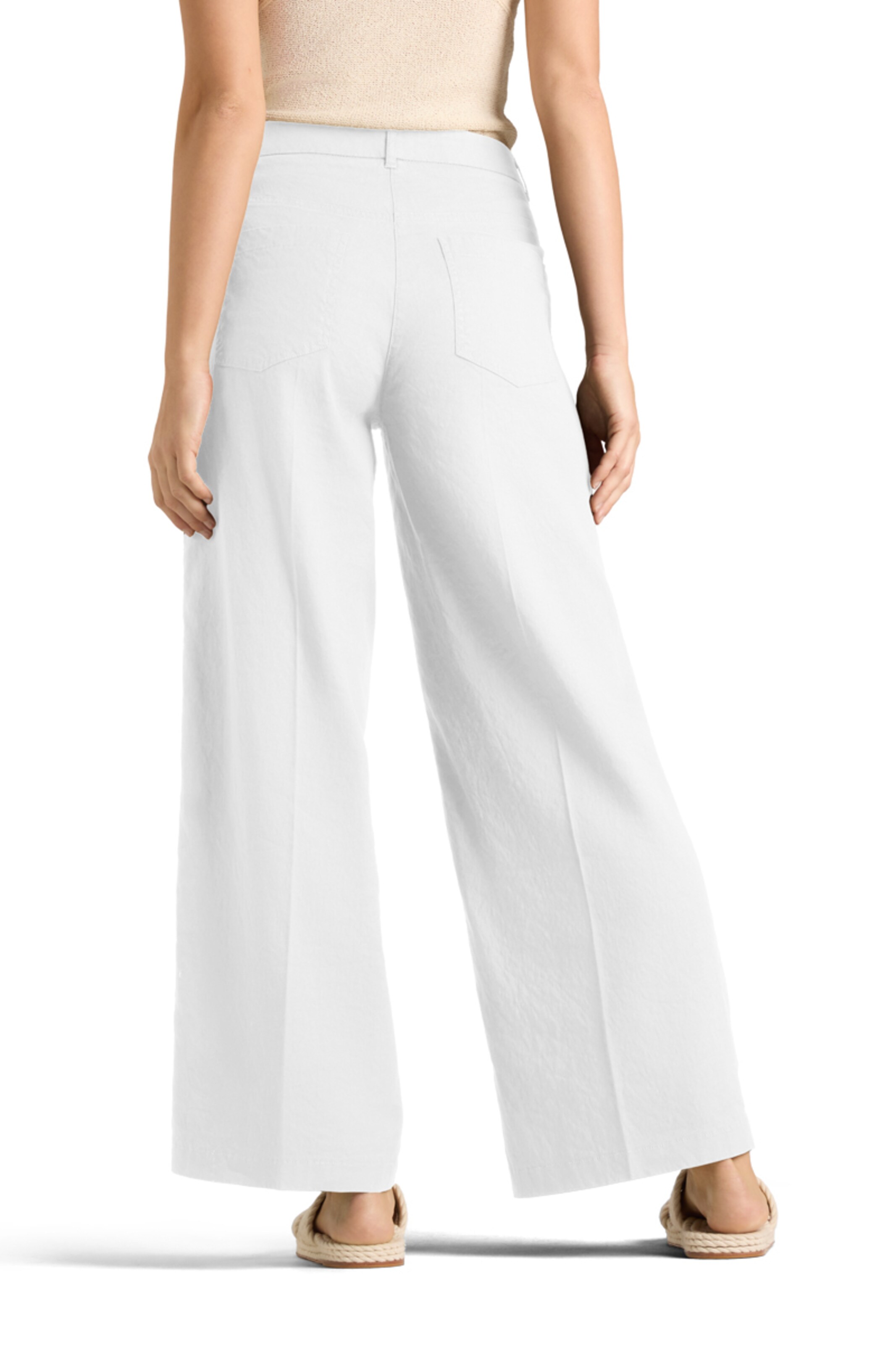 Cambio Regular Pants in White