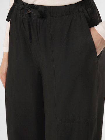 Marie Lund Wide Leg Hose in Schwarz