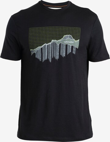 T-Shirt fonctionnel 'Tech Lite III' ICEBREAKER en noir : devant