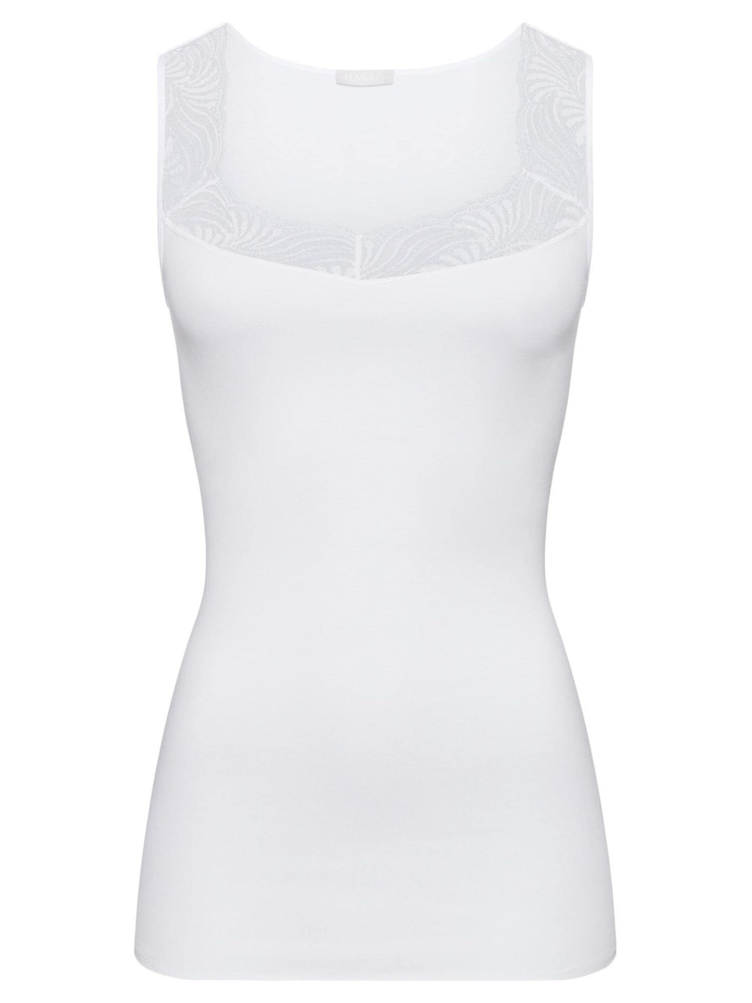 Hanro Unterhemd 'Cotton Delight'‌‌ in Weiß: Vorderseite