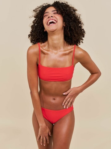 Copenhagen Cartel Bustier Bikini top ' Sanur ' in Rot: Vorderseite
