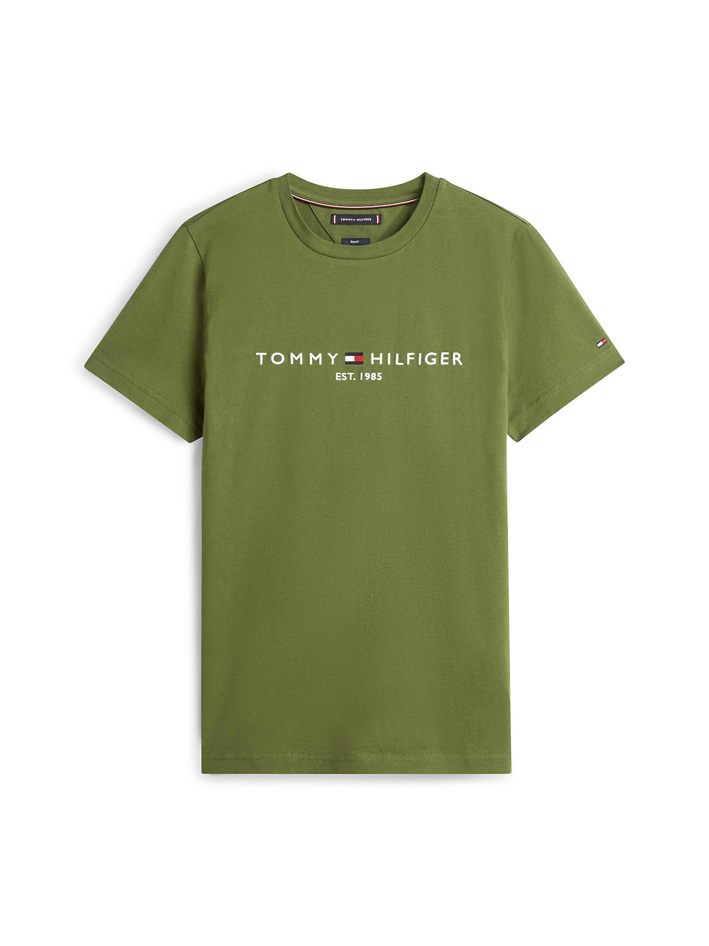 TOMMY HILFIGER T-Shirt in oliv / weiß, Produktansicht