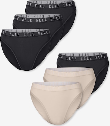 ELLE Slip ' High Leg - ELLE LOGO ' in Gemengde kleuren: voorkant