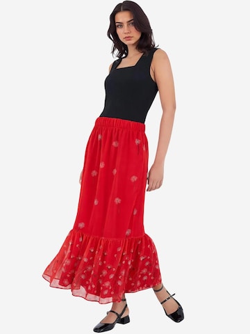 Bigdart Skirt in Red