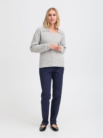 PULZ Jeans Pullover 'Astra' in Grau