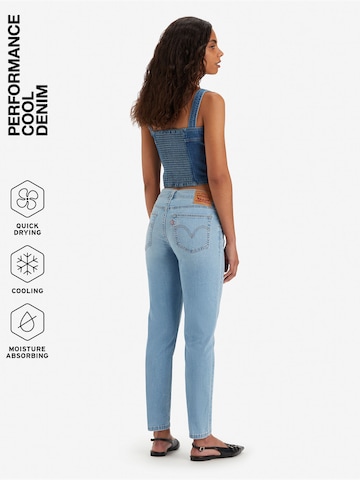LEVI'S ® Tapered Jeans 'Mid Rise Boyfriend' in Blau
