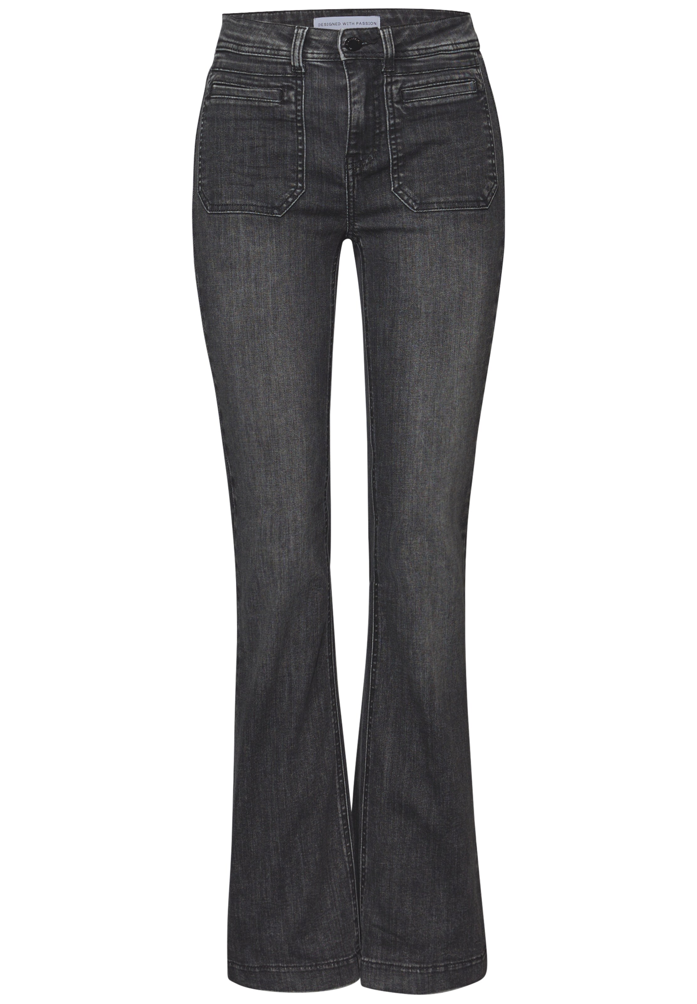 STREET ONE Regular Jeans in Grey: front