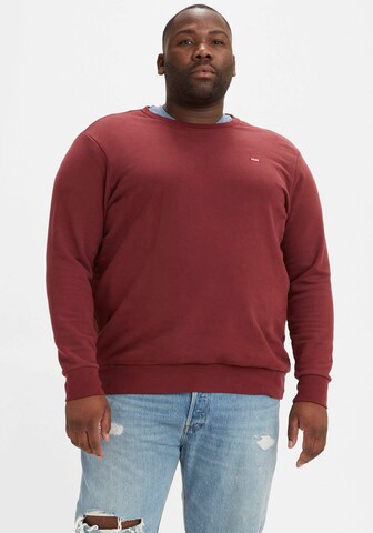 Levi's® Big & Tall Sweatshirt in Red: front