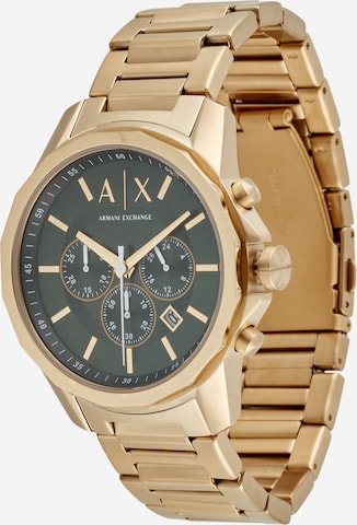 ARMANI EXCHANGE Analogové hodinky – zlatá: přední strana