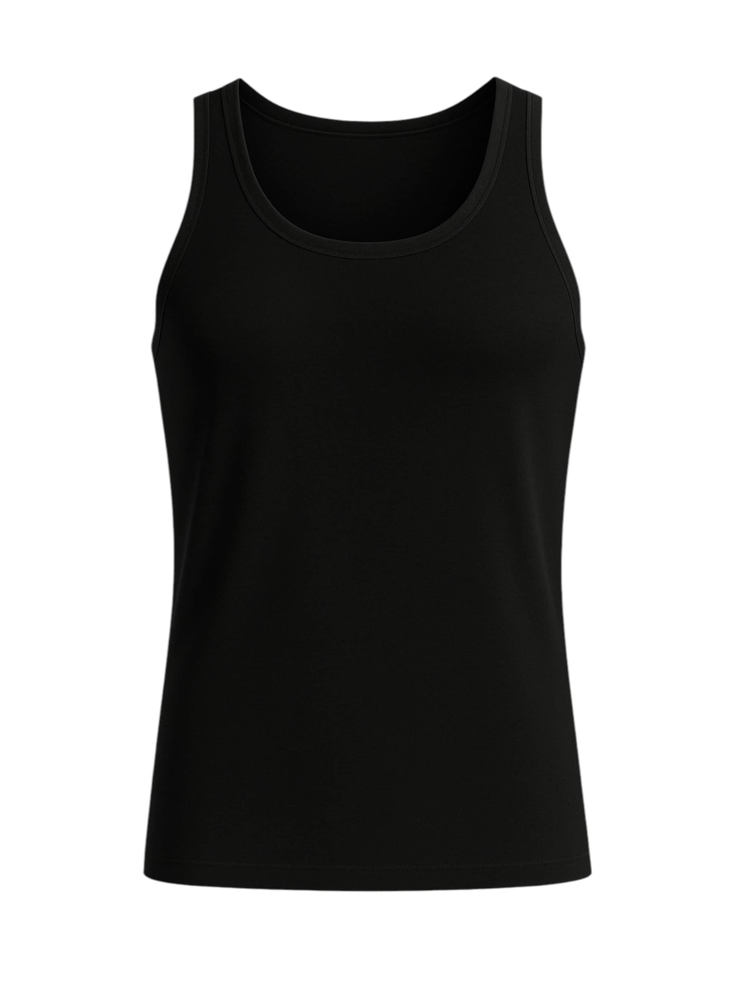 Maillot de corps 'BasicPack' fashionshowcase en noir : devant