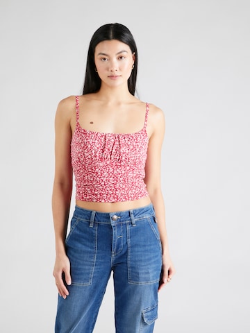 HOLLISTER - Top em vermelho: frente