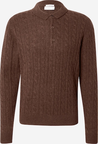 Lindbergh Pulover | rjava barva: sprednja stran