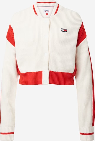 Tommy Jeans Knit Cardigan 'ARCHIVE 2' in White: front