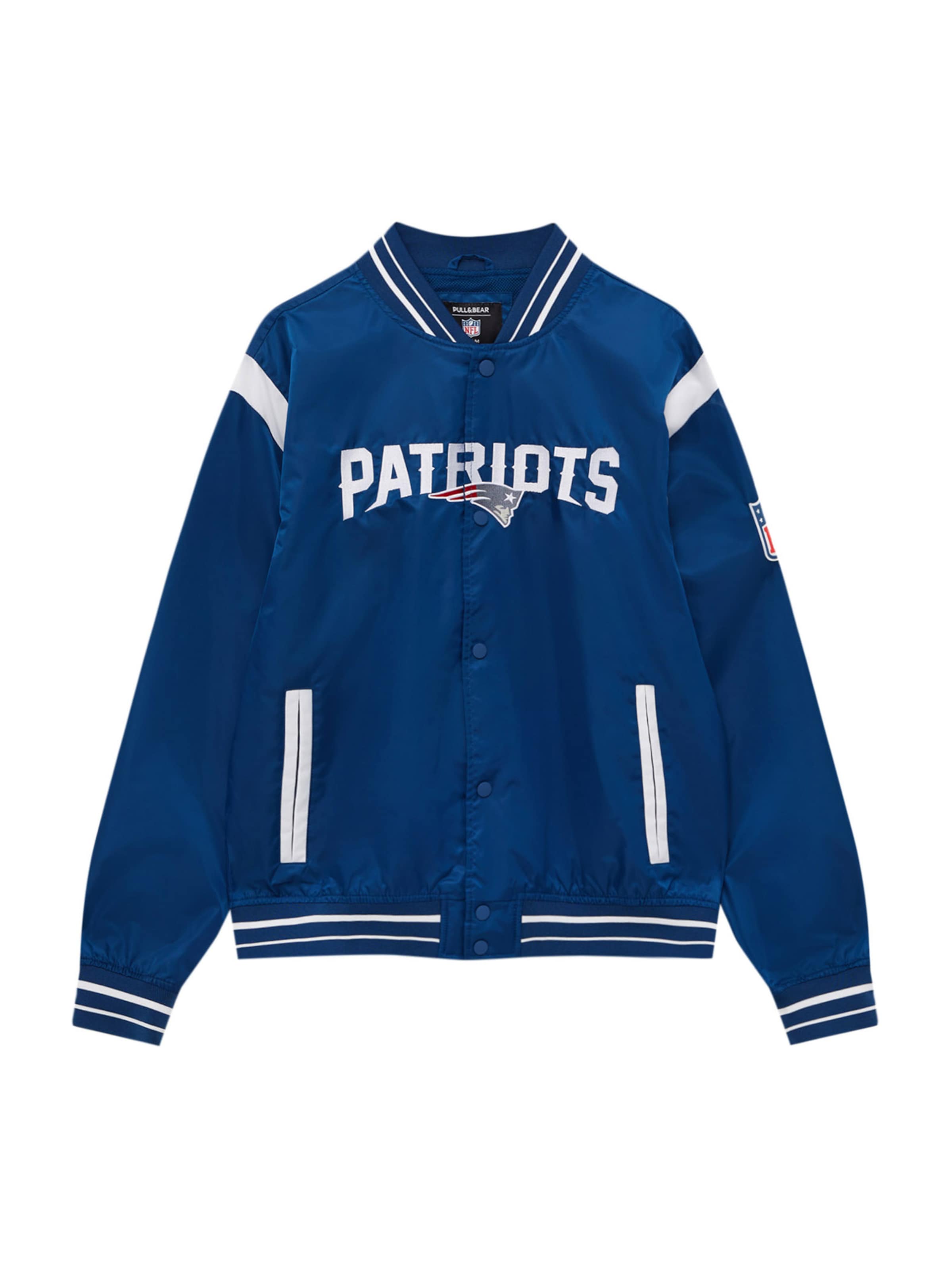 Pull&Bear Kurtka przejściowa w kolorze niebieski: przód