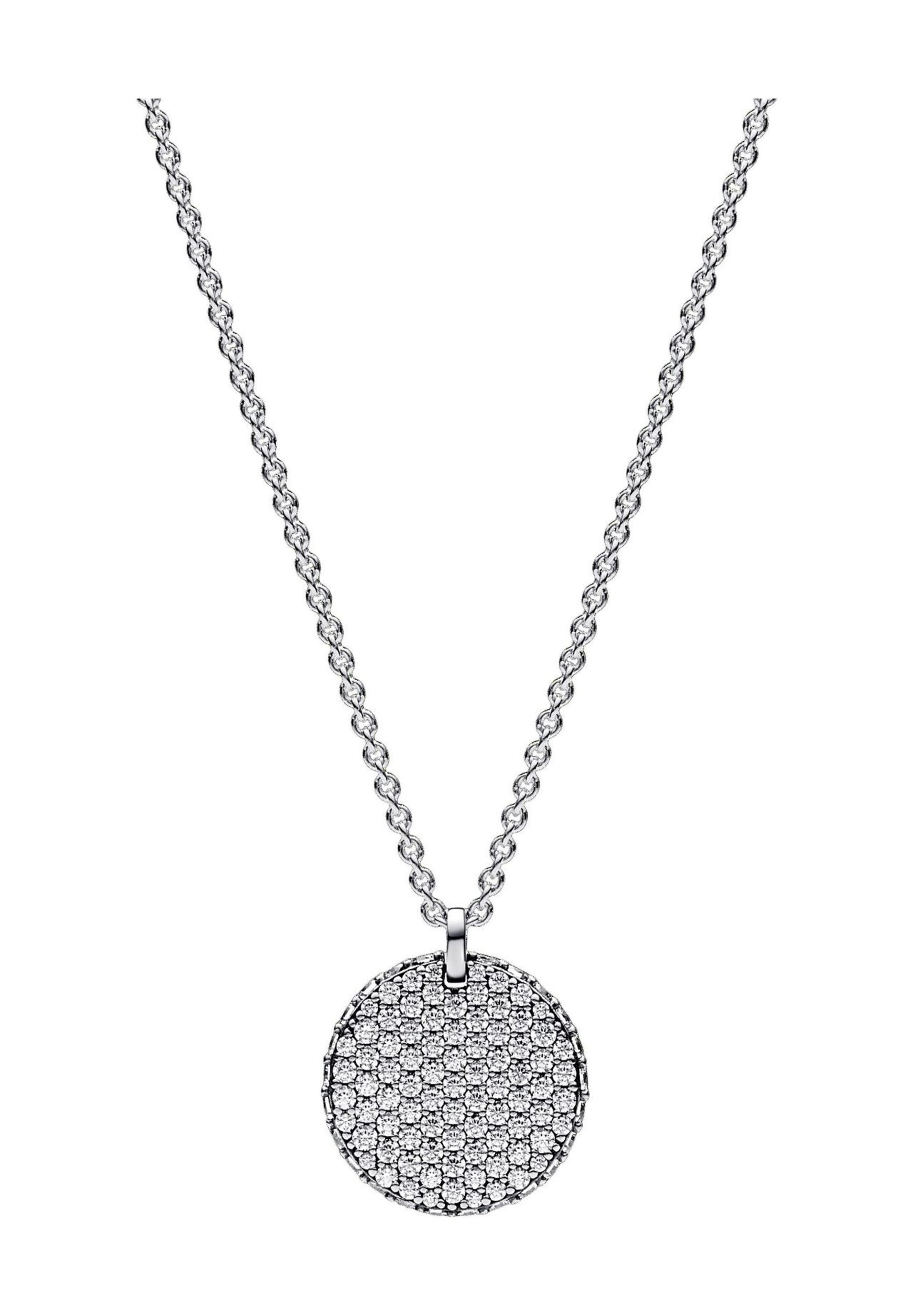 Pandora Necklace 'Timeless Pavé' in Silver: front