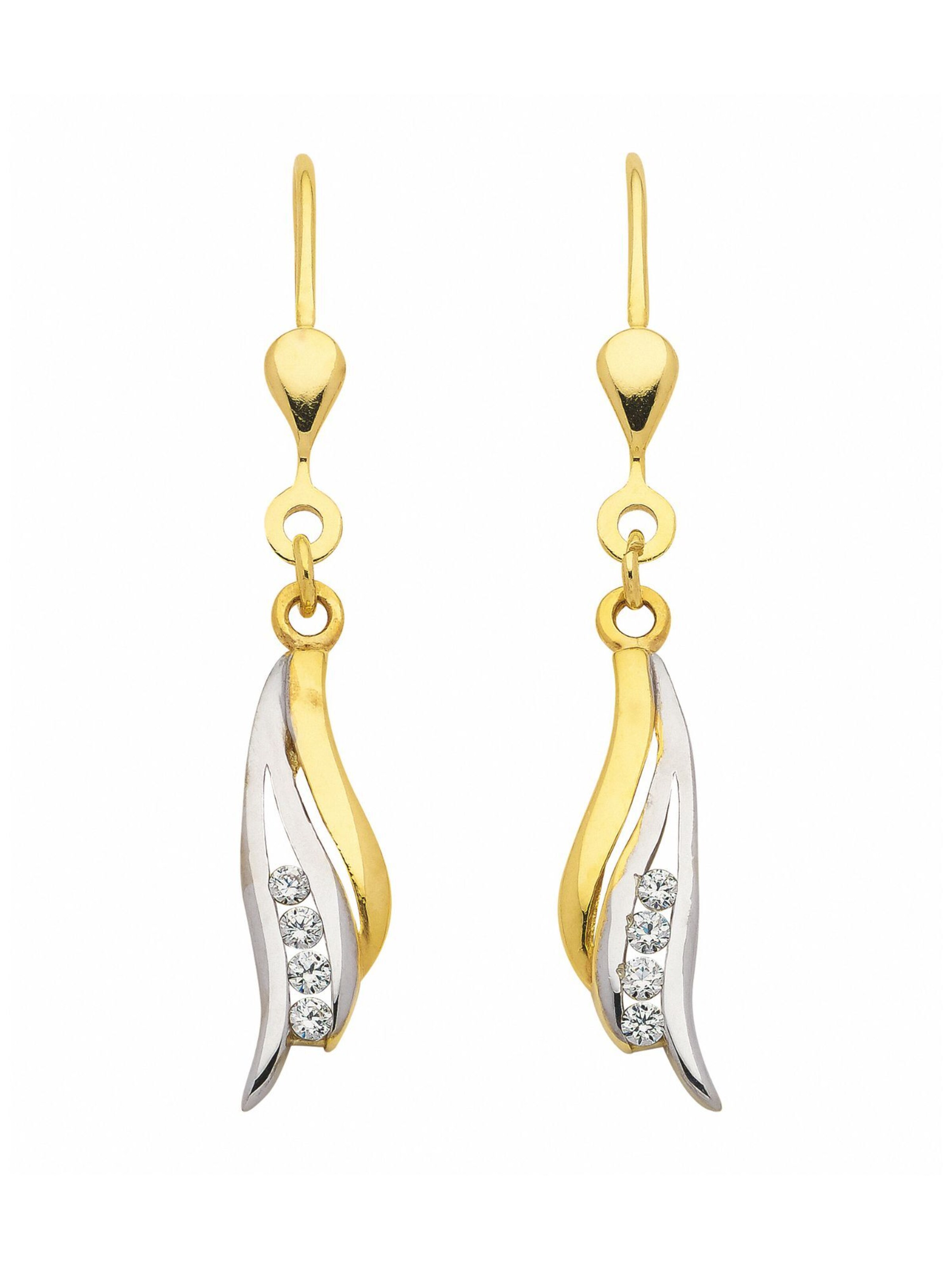 Adelia´s Ohrringe in Gold: Vorderseite