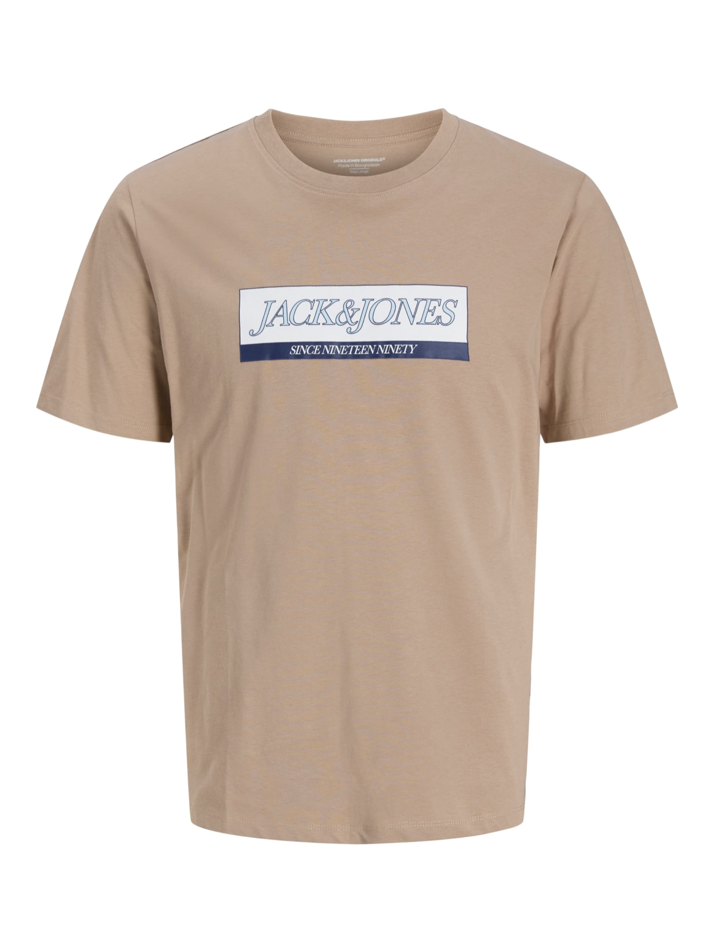 T-Shirt 'JORINWOOD' JACK & JONES en marron : devant