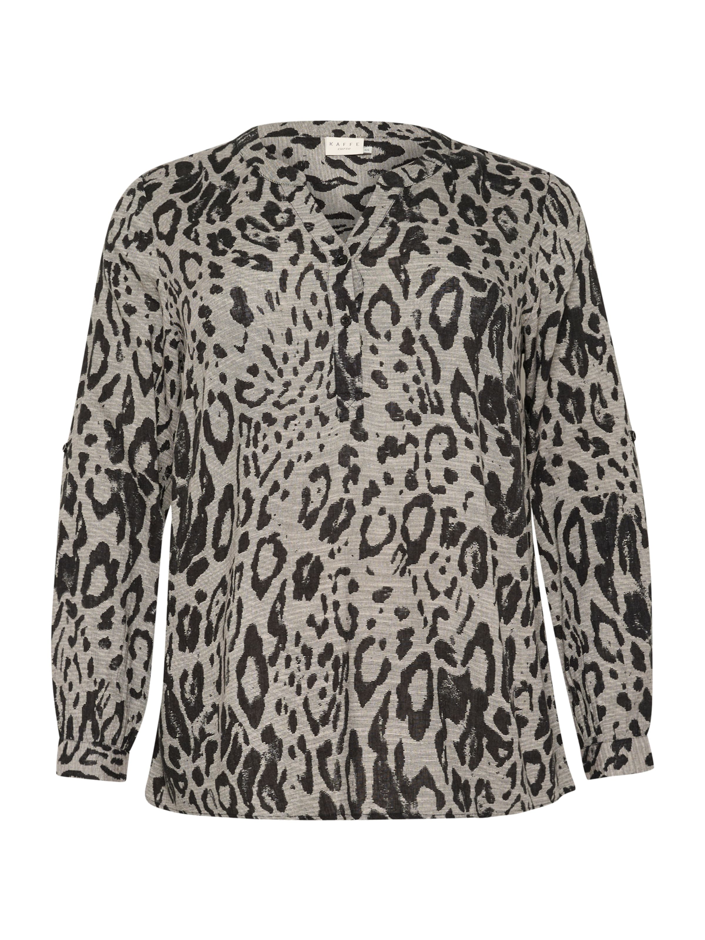 KAFFE CURVE Μπλούζα 'KCMille' σε μαύρο: μπροστά