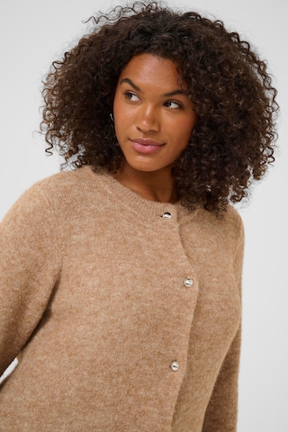 KAFFE CURVE Gebreid vest 'Ruby' in Bruin
