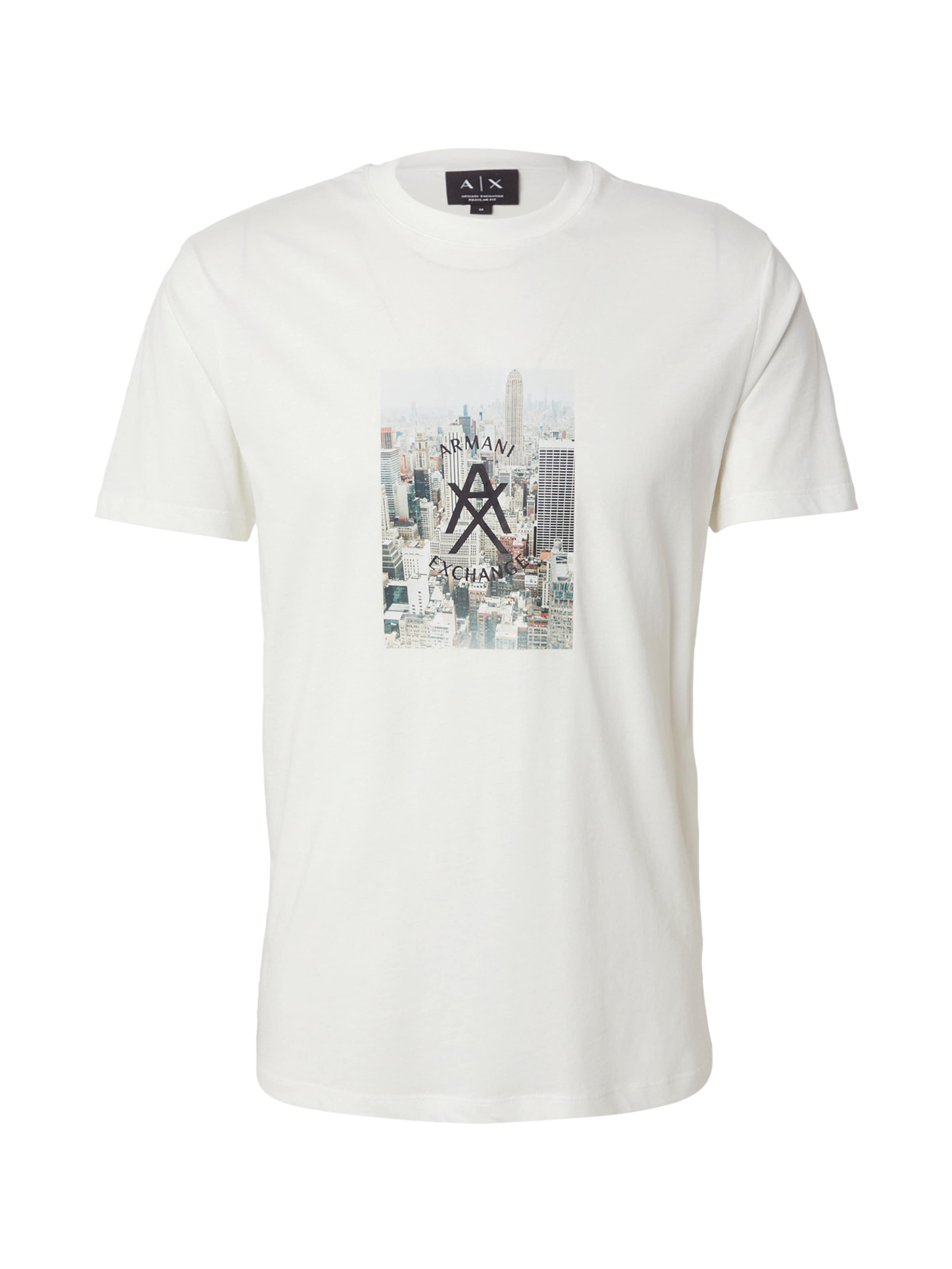ARMANI EXCHANGE T-shirt i vit: framsida