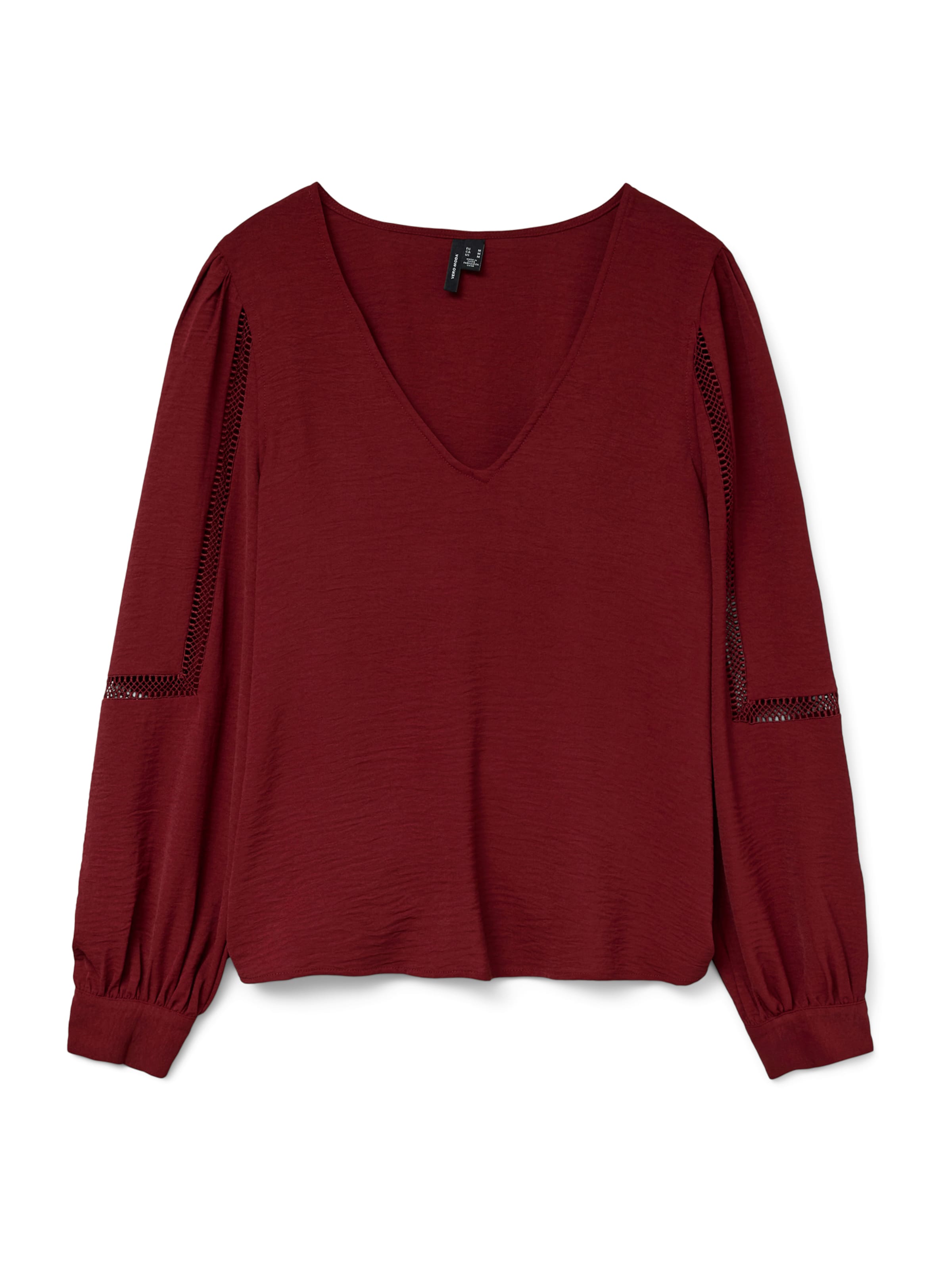 VERO MODA Blus 'VMALVA' i brun: framsida
